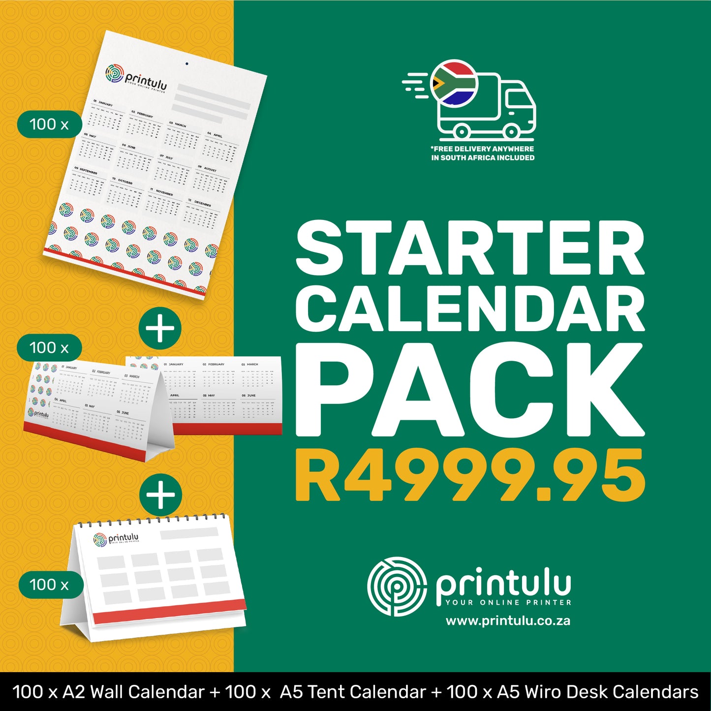 Starter Calendar Pack @ R4999.95
