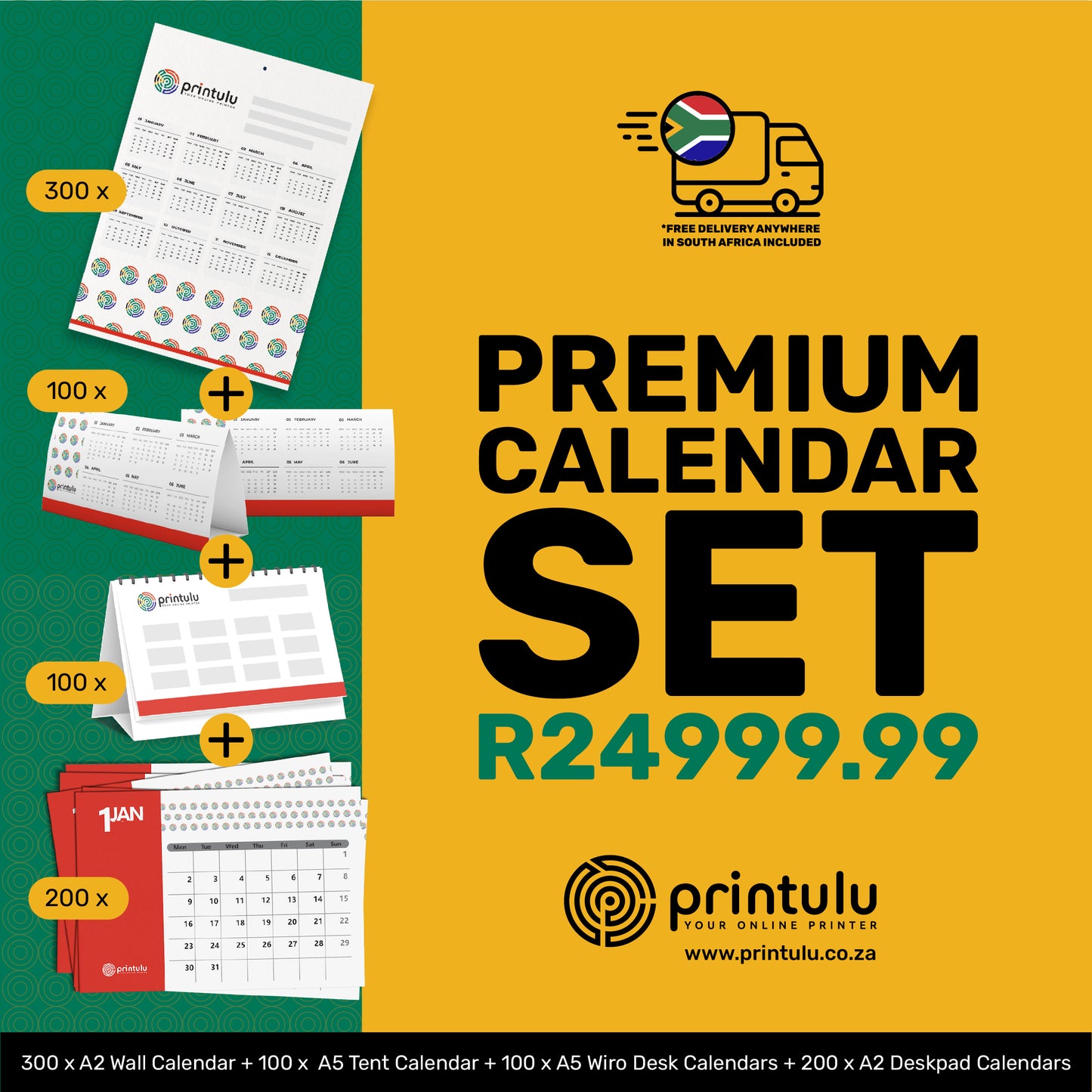 Premium Calendar Set @ R24,999.99